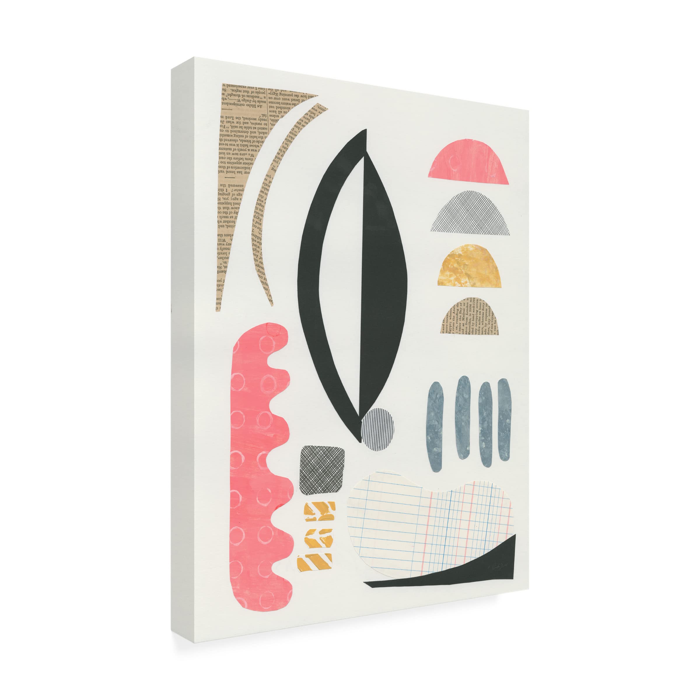 Courtney Prahl 'Mixed Shapes II' Abstract Canvas Wall Art - Modern Home Decor for Living Room, Bedroom & Office