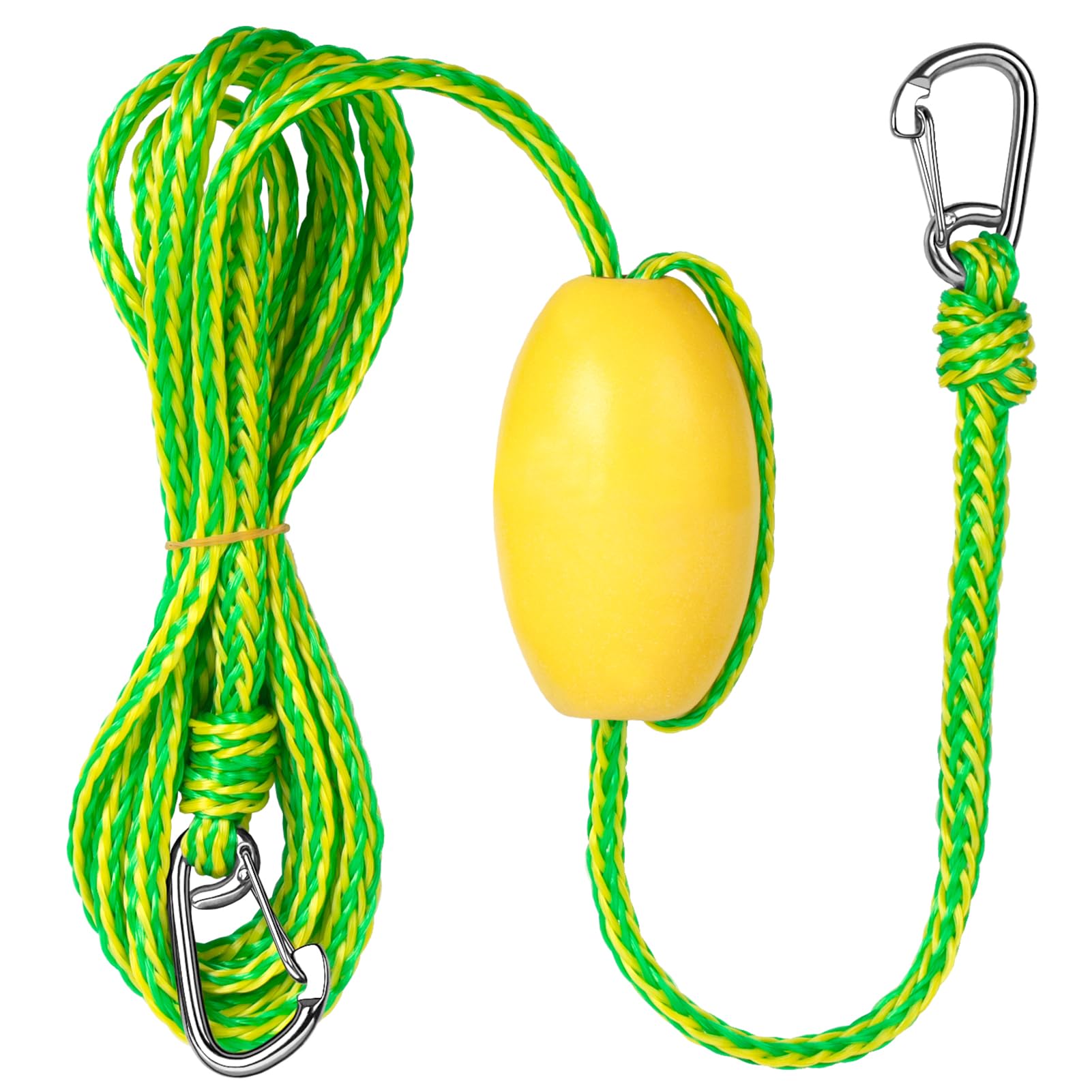 **OBCURSCO Kayak Tow Line & Drift Sock Anchor Rope - 12-20FT Heavy Duty Marine Rope for Fishing Boats, Jet Skis, and Kayaks - Perfect for Lake, River, and Ocean Water Sports & Docking Accessories**
