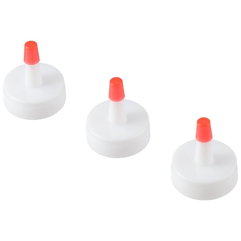 Plastic Replacement Caps for Squeeze Bottles - Multifunctional Dispensing Caps for Seasoning, Glue & Paint Bottles - Perfect for Kitchen, Crafting & DIY Projects