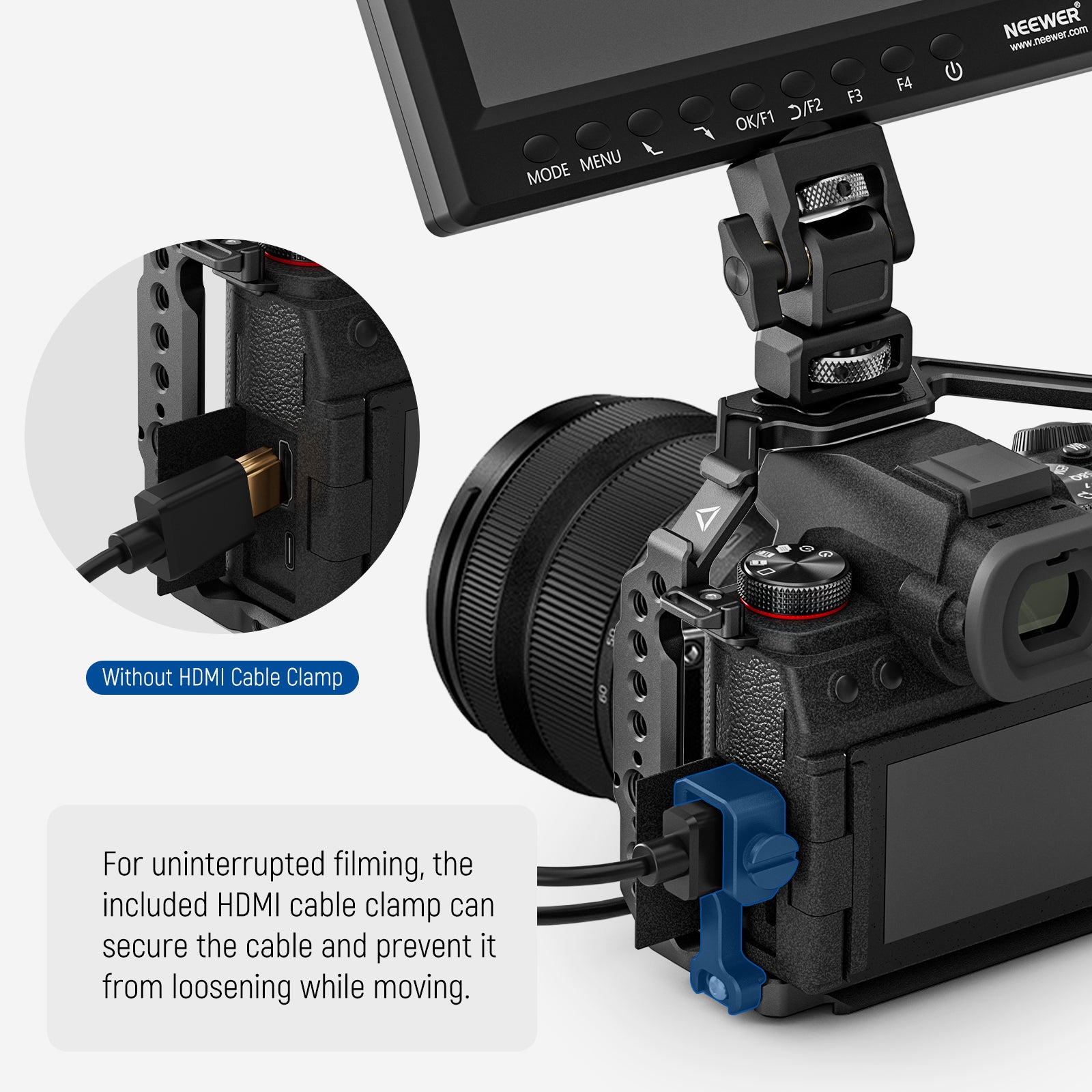 NEEWER CA020/CA056 Camera Cage for Panasonic S5 II / S5 IIX / G9 II - Professional Aluminum Alloy Rig for Vlogging, Filmmaking & Photography