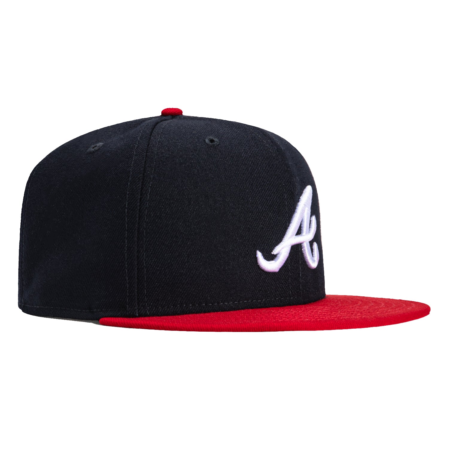 New Era 9Fifty MLB Basic Atlanta Braves Snapback Hat - Navy & Red - Official Licensed Baseball Cap for Men & Women - Perfect for Games, Fan Gear & Streetwear Fashion