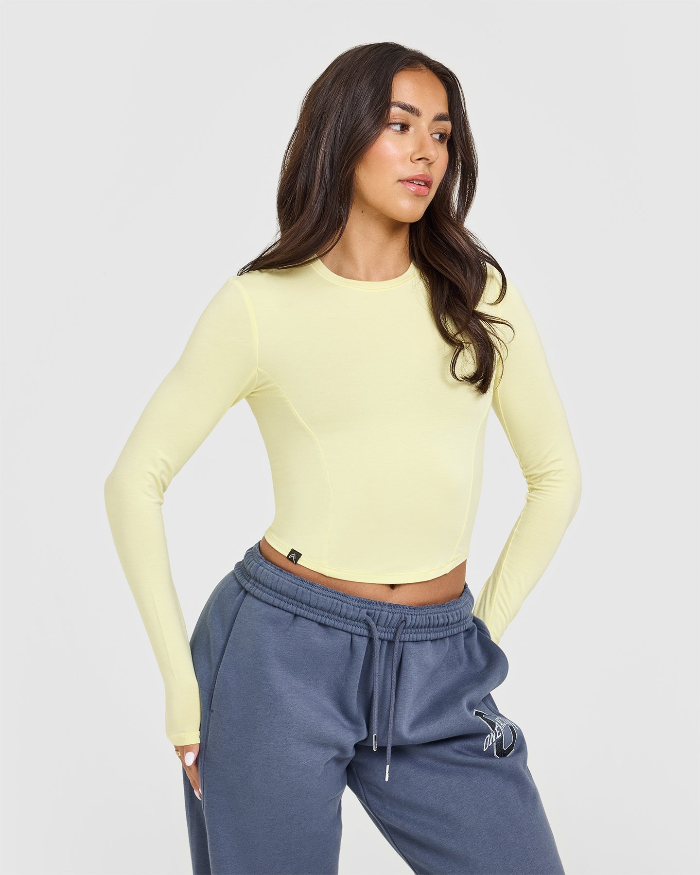 Mellow™ Soft Mid Long Sleeve T-Shirt for Women - Pastel Yellow | Comfortable Casual Blouse for Everyday Wear, Office & Outings