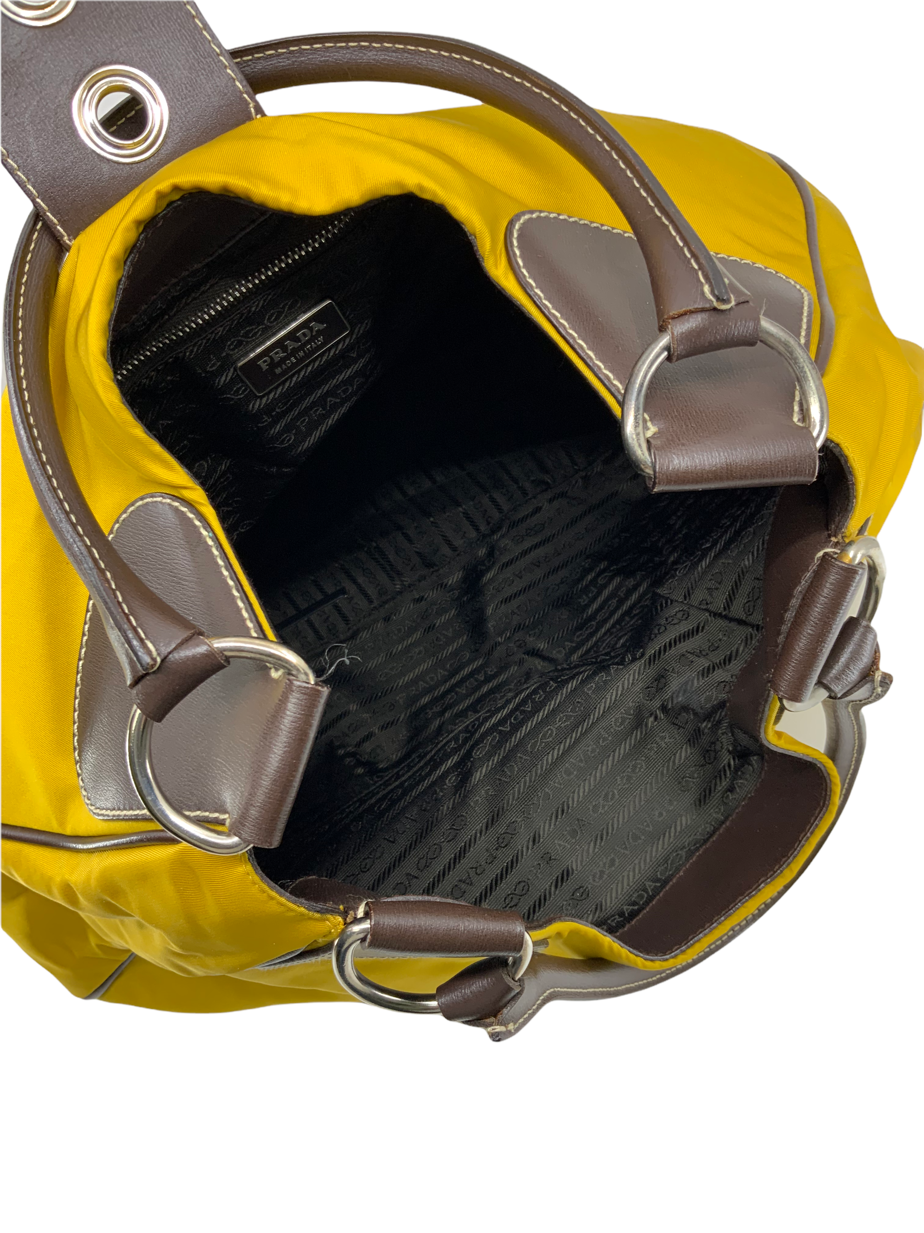 Prada Tessuto Moon Large Buckle Bag - Luxury Nylon Shoulder Bag for Women | Perfect for Work, Travel & Evening Events