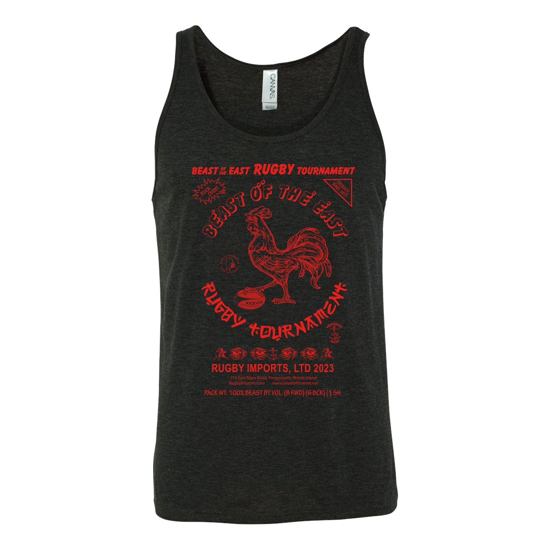 BOE 2023 Spicy Rugby Tank Top for Men & Women - Breathable Athletic Shirt for Rugby, Gym, Workouts & Casual Wear
