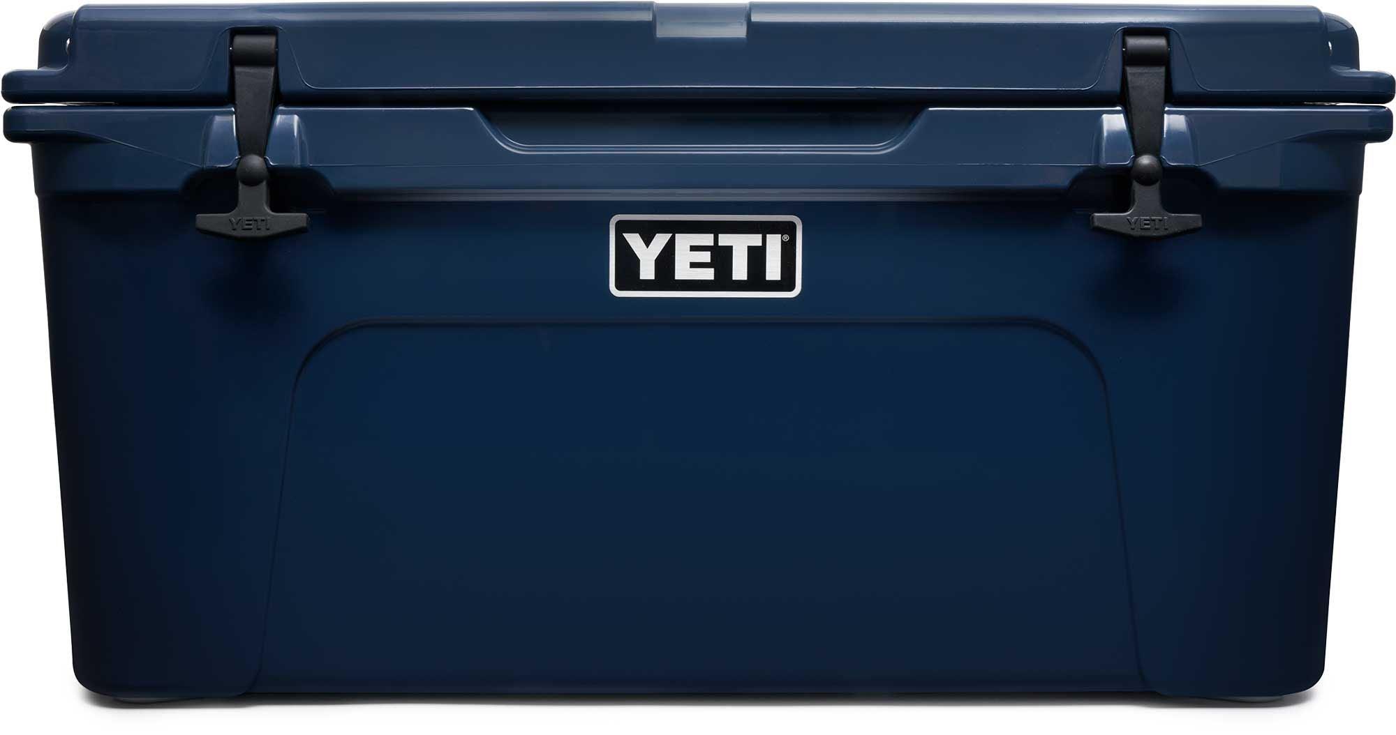 Tundra 65 Cooler - Heavy-Duty Rotomolded Cooler with Superior Ice Retention, Navy Blue - Perfect for Camping, Fishing, and Outdoor Adventures