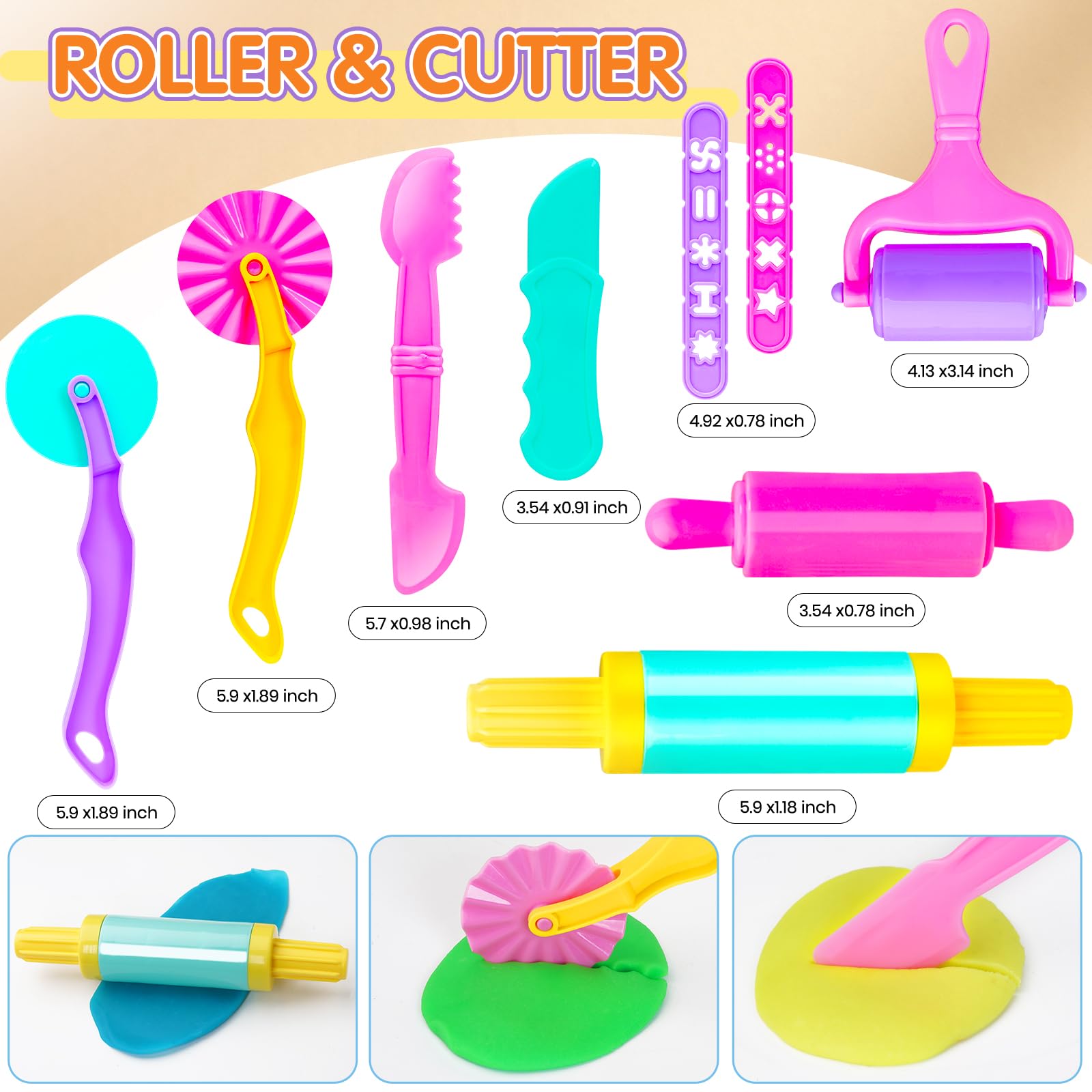 30-Piece Playdough Tool Set for Kids - Includes Rolling Pin, Dough Mat & Storage Box - Arts & Crafts Kit for Ages 2-8 - Perfect for Birthday, Christmas & Stocking Stuffers - Great for Creative Play, Sensory Development & Party Activities