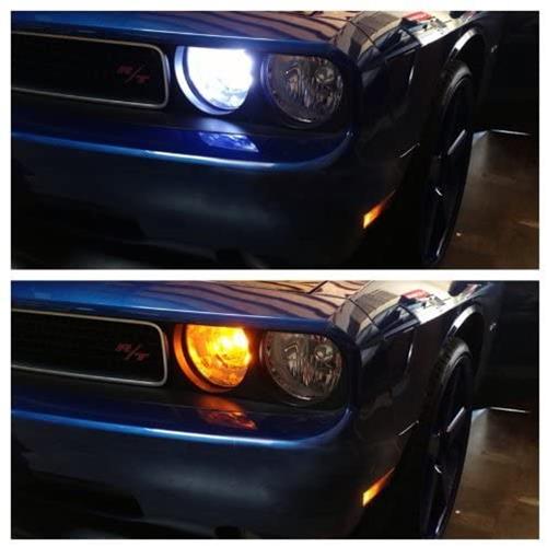 1157 Dual Color Switchback LED Bulbs - Front Turn Signal Lights (60 White/60 Amber) - Perfect for Car, Truck, Motorcycle & RV Lighting Upgrades
