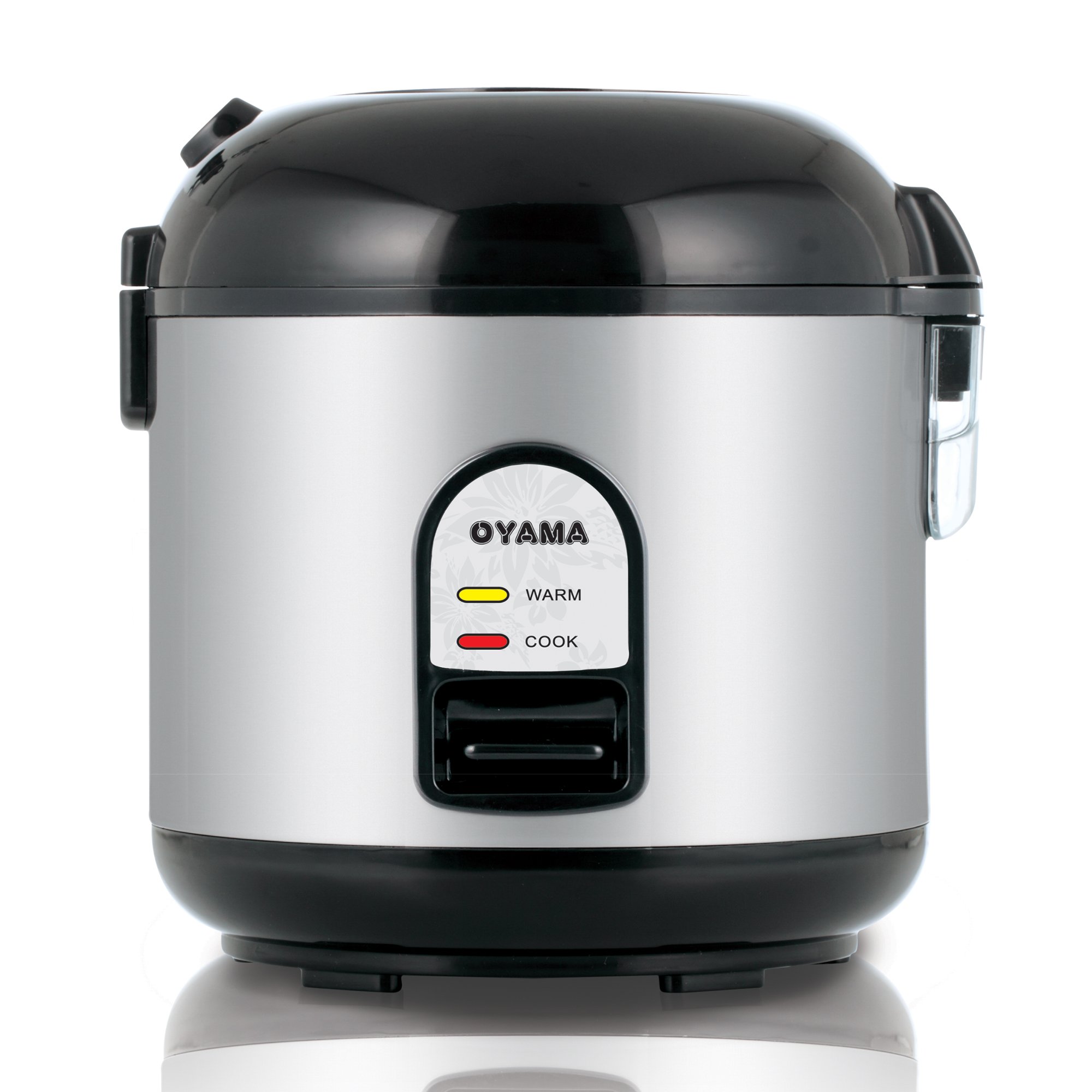 Oyama CFS-F10B 5-Cup Rice Cooker - Stainless Steel Black Electric Steamer for Perfect Rice, Quinoa & Grains | Ideal for Small Kitchens, Dorms & RVs