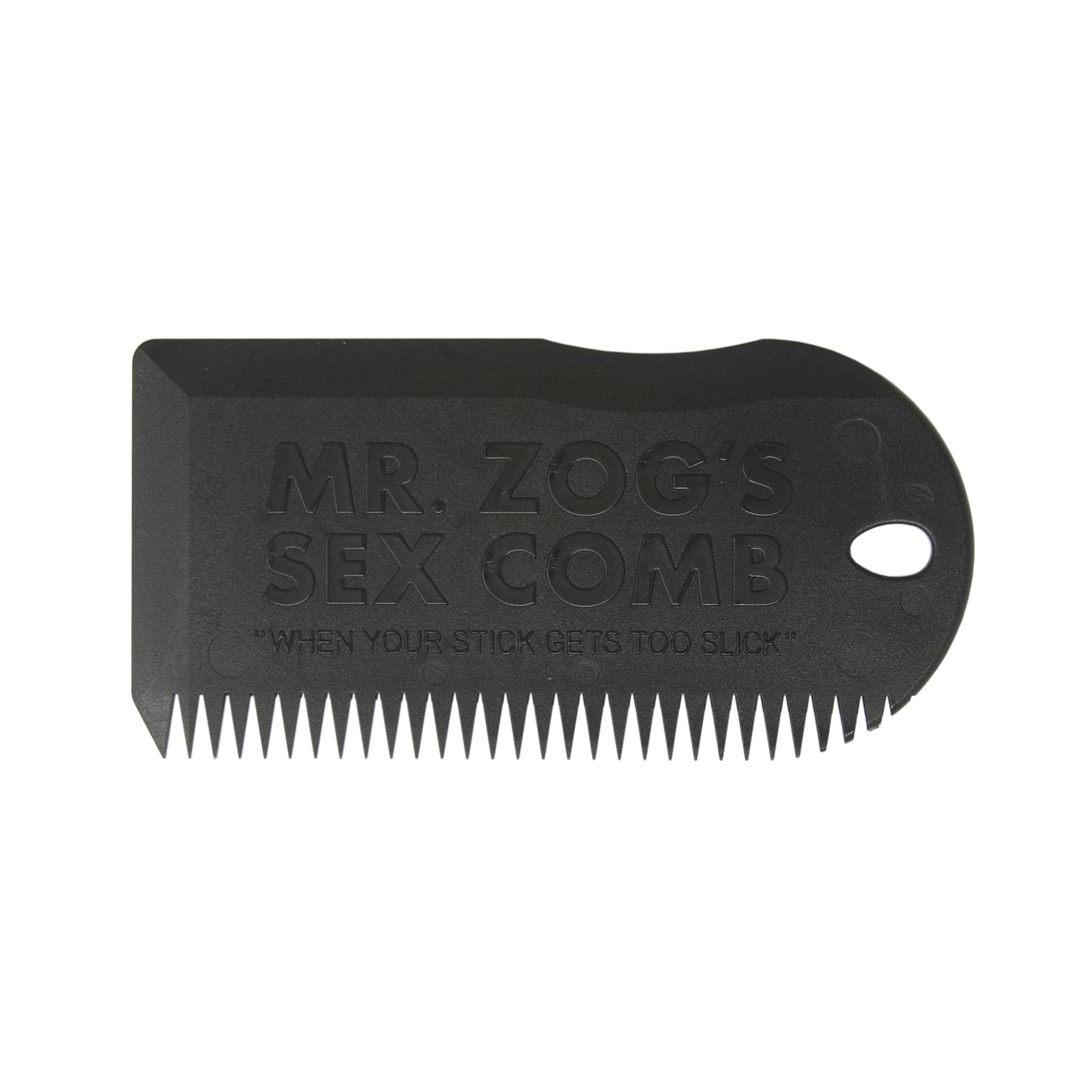 Sex Wax Black Surfboard Wax Comb - Premium Grip for Surfing, Snowboarding & Skateboarding - Non-Slip Traction Enhancer for All Conditions