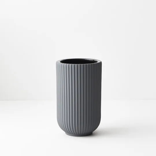 Annix Vase - Medium Steel Flower Vase for Home Decor, Wedding Centerpieces & Office Desk Decorations