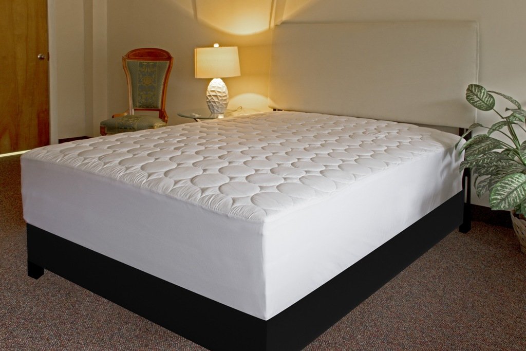 Quilted Waterproof Mattress Pad Cover - Hypoallergenic Twin XL Size, Fits Up to 18