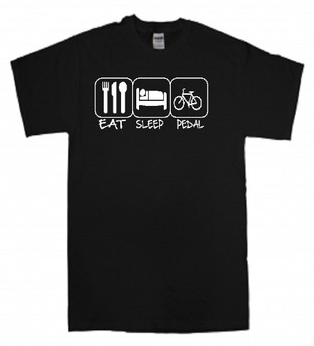 Cyclist T-Shirt - Eat Sleep Pedal for Biking Enthusiasts