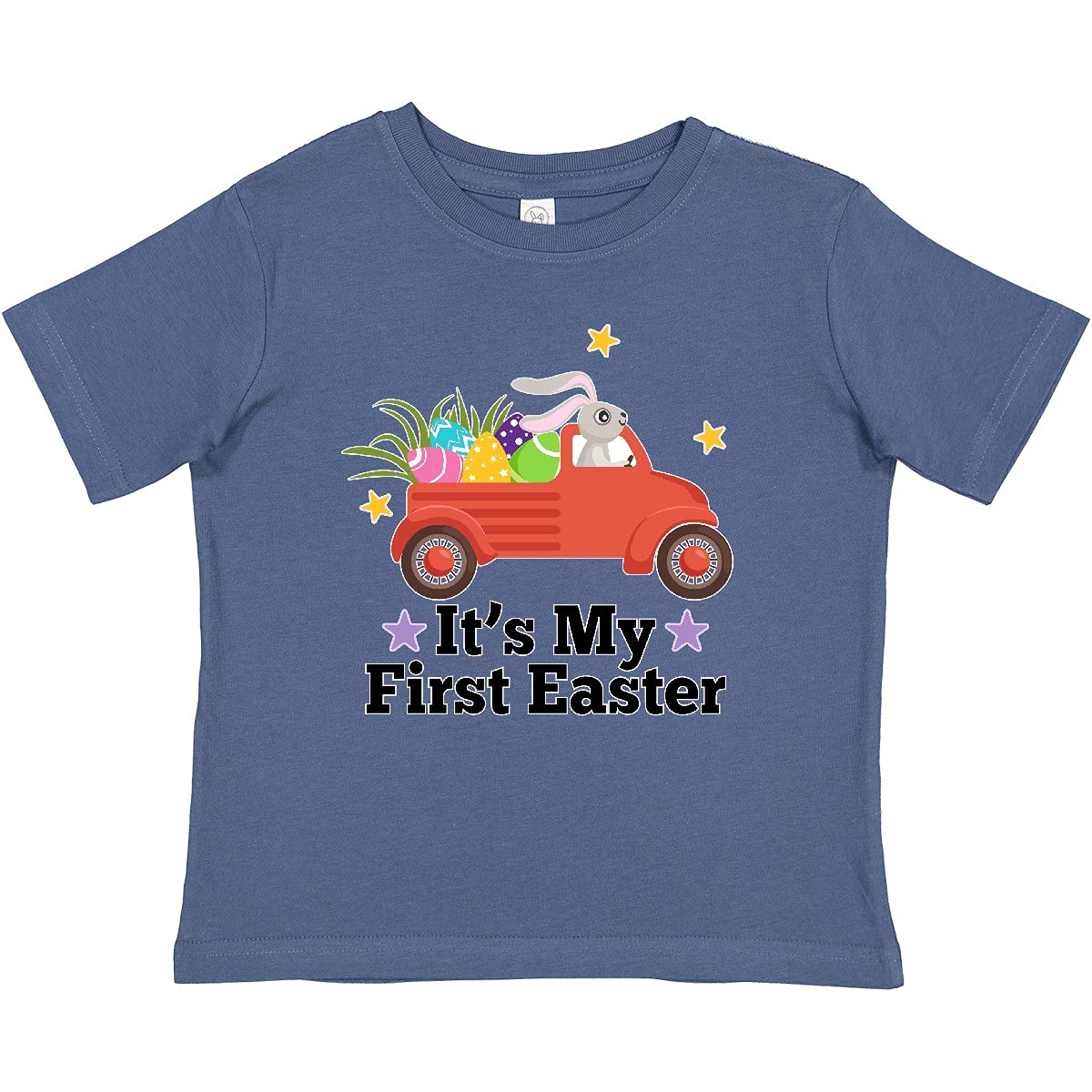 Inktastic First Easter Bunny Egg Truck Baby T-Shirt - Cute Easter Outfit for Infants & Toddlers - Perfect for Easter Photos, Family Gatherings & Holiday Celebrations