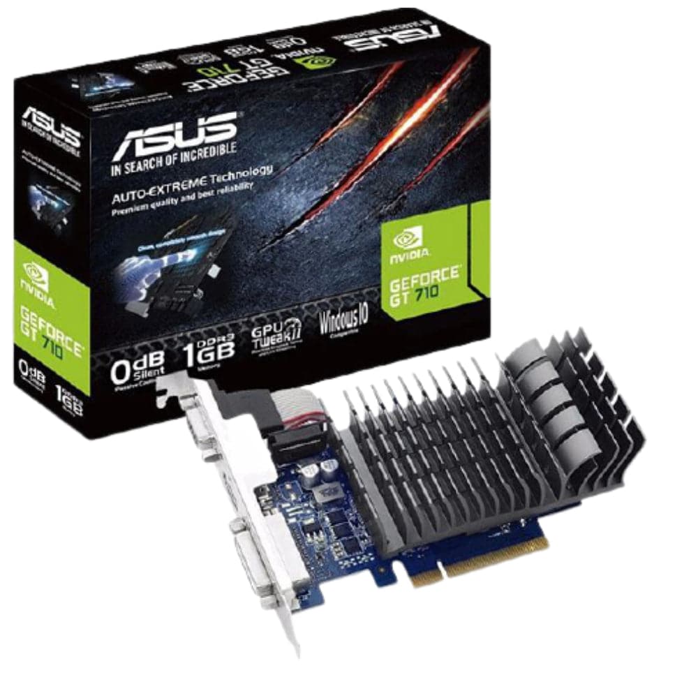 ASUS GT710 SL 2GB GDDR5 Low Profile Graphics Card - 3 Year Warranty - Perfect for Home Theater PCs, Office Workstations & Light Gaming