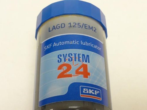 SKF LAGD 125/EM2 Automatic Grease Lubricator System 24 - 125mL Disposable High Viscosity Mineral-Based Lithium Soap Grease Cartridge for Industrial Machinery Maintenance