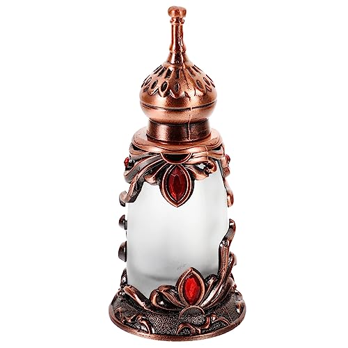 Vintage Refillable Glass Perfume Bottles 15ml - Empty Antique Cosmetic & Essential Oil Containers with Dropper for Travel, Office, Home Decor - Perfect for DIY Perfume, Aromatherapy & Gift Giving