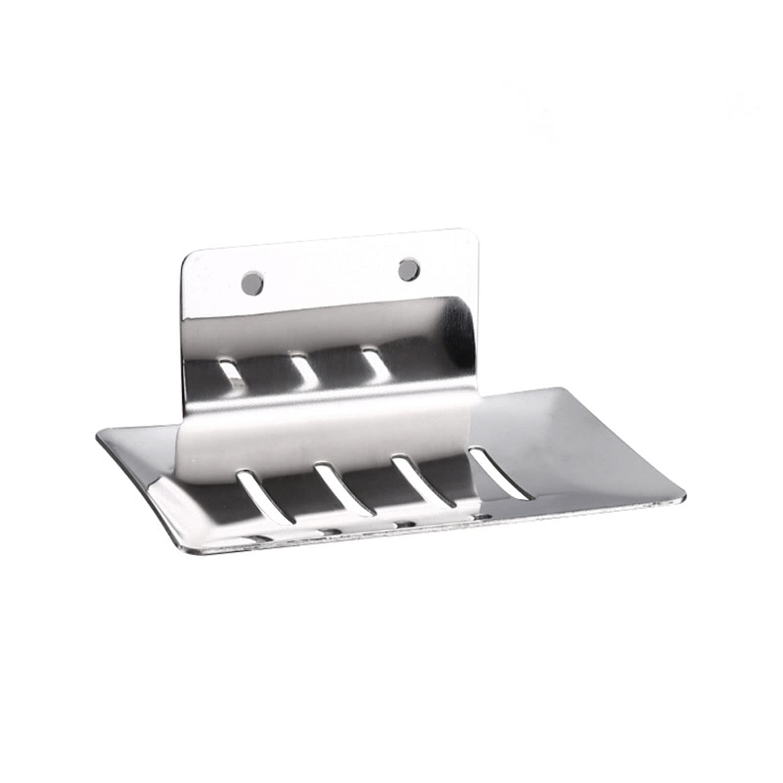 RALIRA Stainless Steel Soap Holder - Wall Mounted & Self-Adhesive Shower Soap Dish with Drain for Bathroom, Kitchen Sink - Rustproof & Waterproof Soap Dispenser Organizer for Showers, Bathtubs, and Countertops