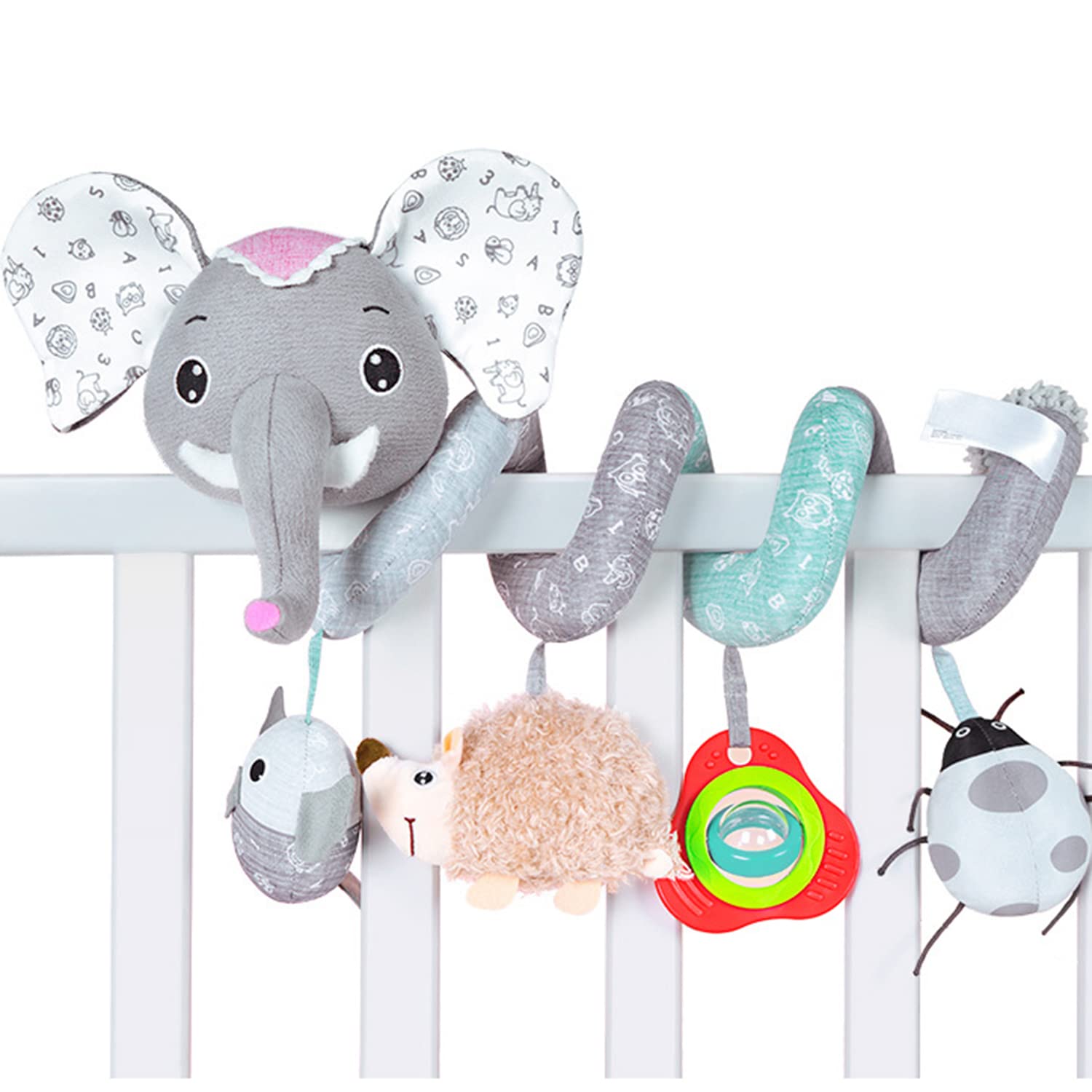 Elephant Spiral Toys for Kids - Grey Elephant Shaped Stress Relief & Fidget Toys for Anxiety, ADHD, Autism - Perfect for Home, Office, School & Travel Use