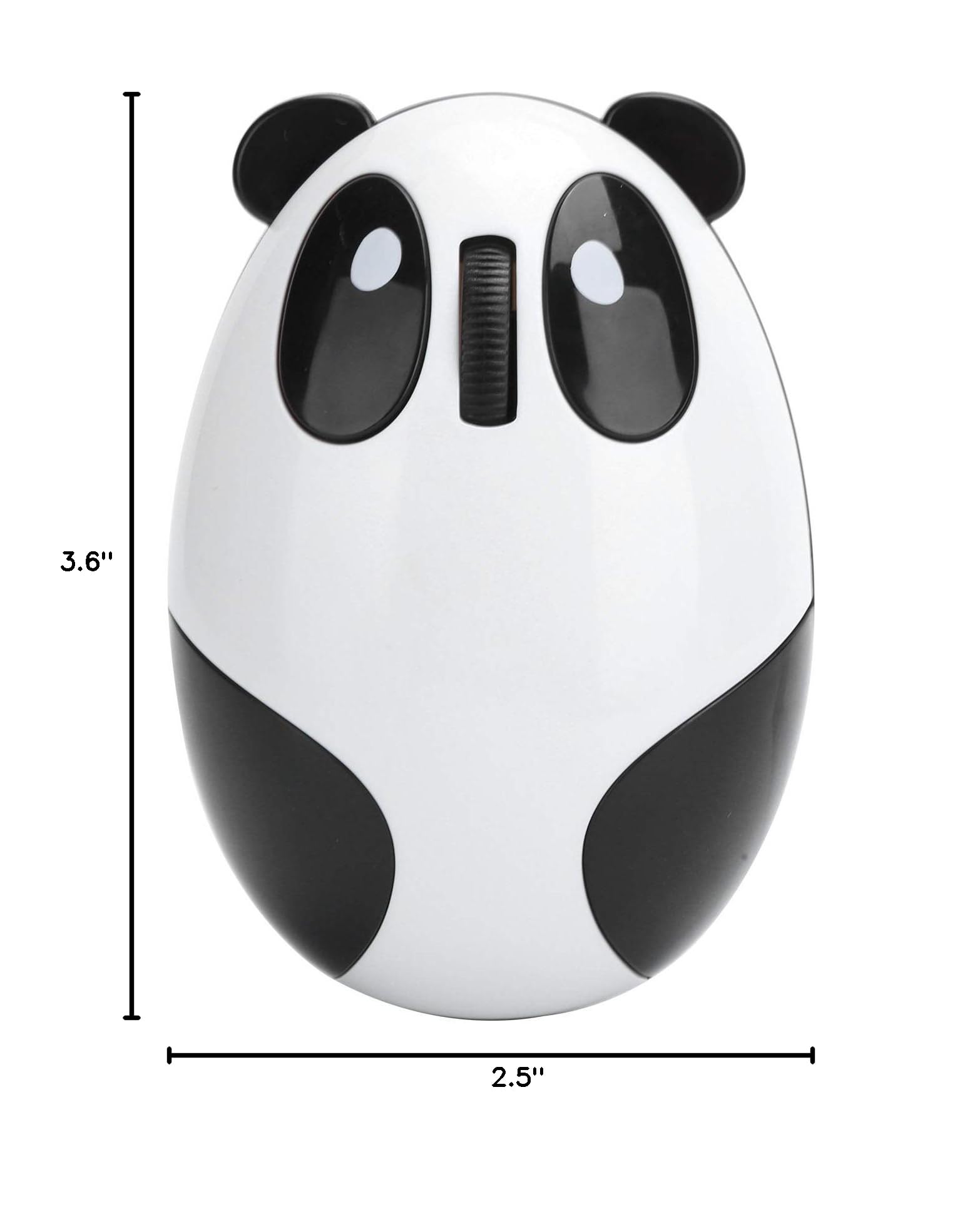 2.4GHz Panda Optical Sensor Wireless Mouse - Universal for Laptop, Desktop, PC, Notebook - Ergonomic Design for Home, Office, Gaming