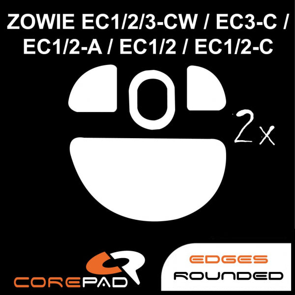 Corepad Skatez Mouse Feet for Zowie EC1 CW / EC2 CW / EC3 CW - Ultra Smooth Gliding Gaming Mouse Skates - Perfect for FPS, MOBA & Esports Gaming
