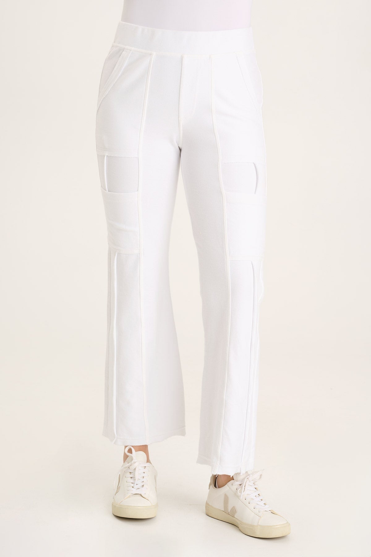 Kiah Flare Pants for Women - High Waist White Wide Leg Trousers | Casual & Office Wear | Perfect for Work, Parties & Everyday Outfits