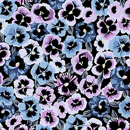 Plum Pansies - Recycled Cotton