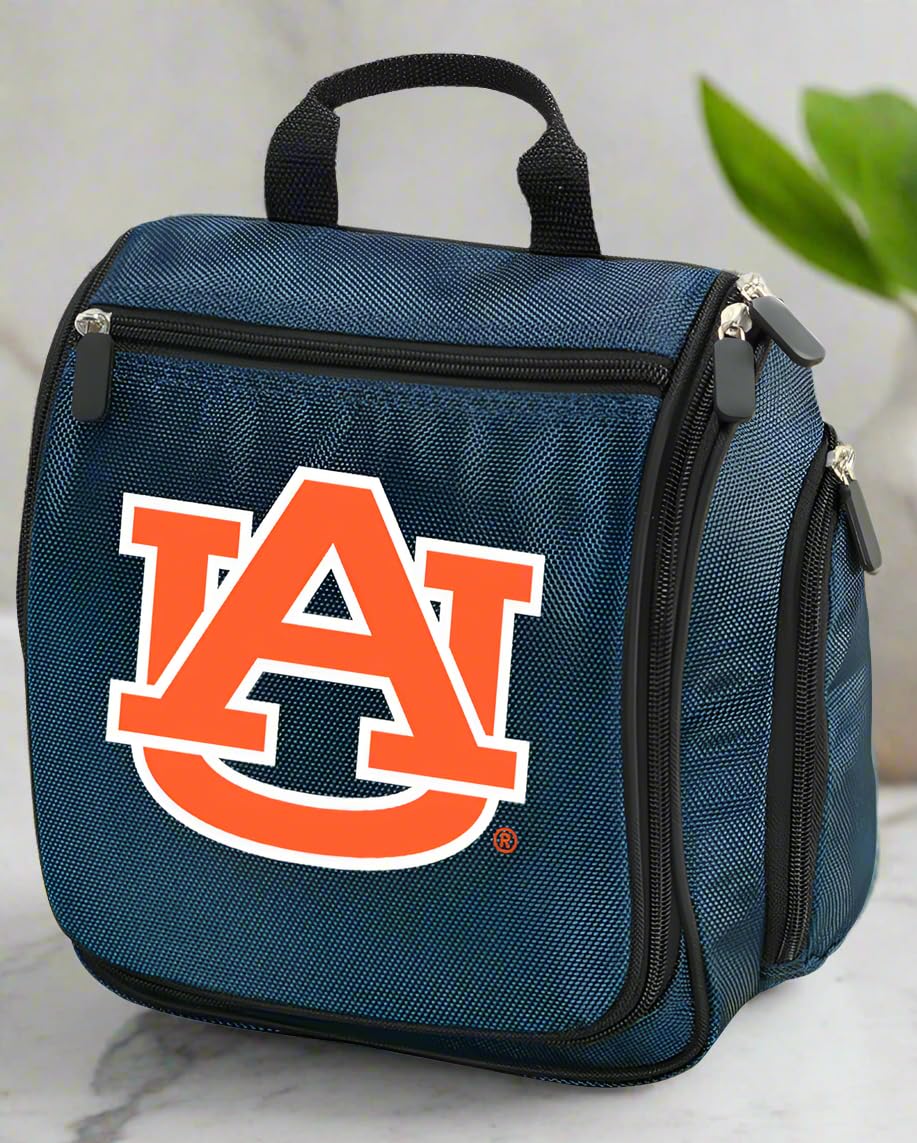 Auburn University Toiletry Bag for Men - Hanging Travel Shaving Kit with Multiple Colors | Perfect for College Dorms, Gym, Camping & Business Trips