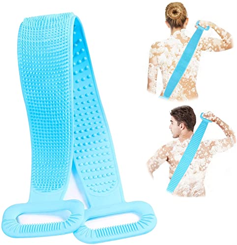 Ditanjia 35.5 Inch/90cm Extra Long Silicone Back Scrubber - Exfoliating Body Brush for Shower, Spa & Massage - Soft Bath Towel Alternative for Deep Cleaning & Relaxation - Perfect for Hard-to-Reach Areas & Sensitive Skin