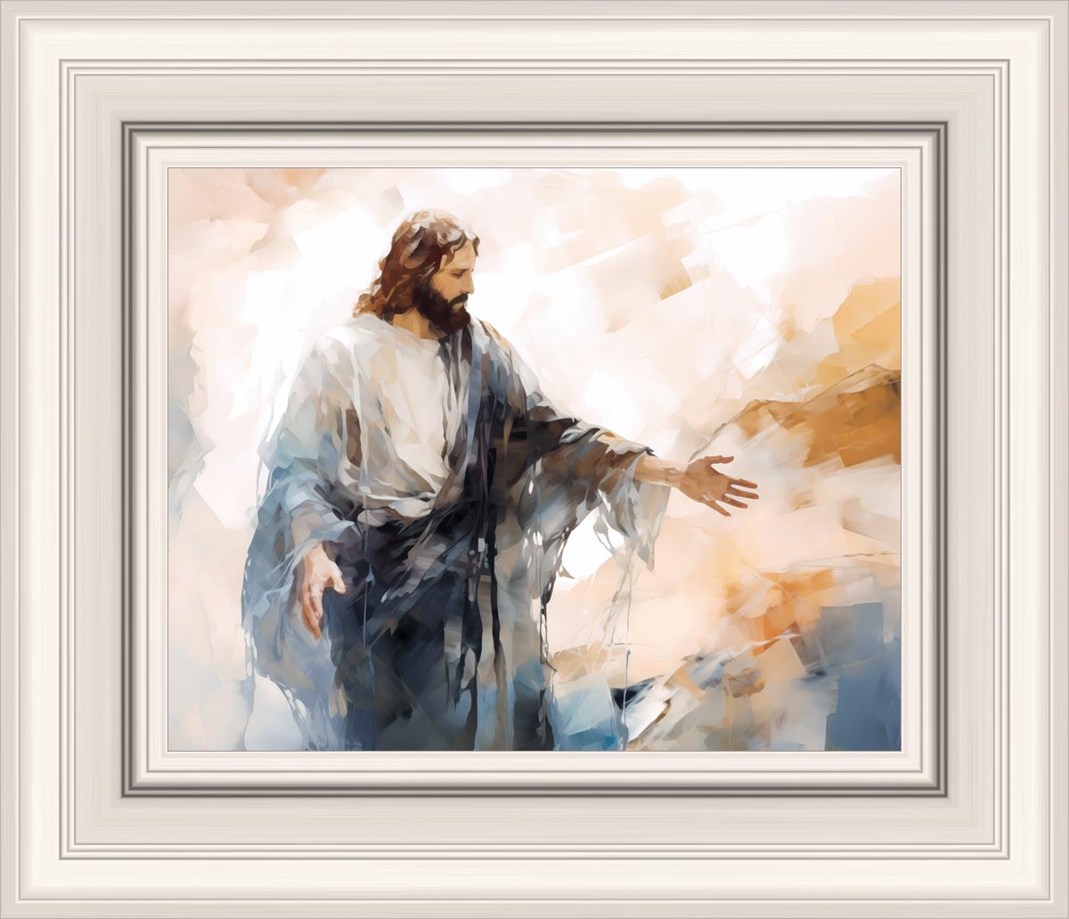 Come Unto Me By Gabriel Heaton - Inspirational Christian Wall Art for Home & Church Decor | Perfect for Living Room, Bedroom & Office