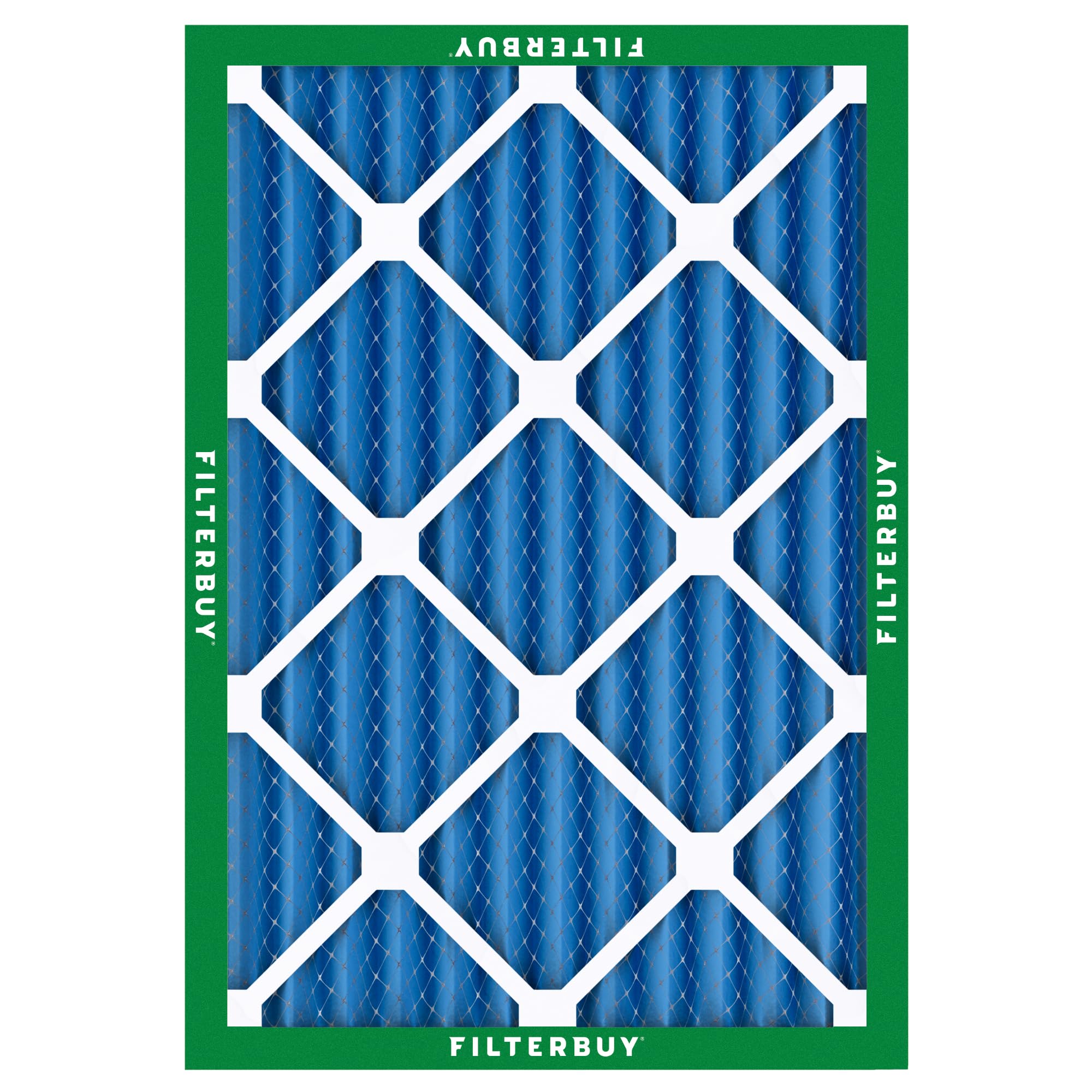 Filterbuy 20x25x2 MERV 13 Air Filter 5-Pack - Premium Pleated HVAC Furnace & AC Replacement Filters (19.5x24.5x1.75 Inches) - Ideal for Home, Office & Allergy Relief