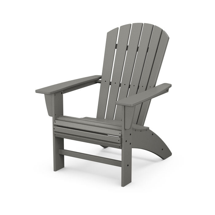 POLYWOOD Nautical Curveback Adirondack Chair - Durable Outdoor Furniture for Patio, Poolside & Beach - Weather-Resistant Plastic Adirondack Chair for Garden, Deck & Backyard Relaxation