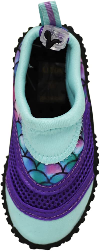 NORTY Wave Aqua Sock Water Shoes for Kids - Quick-Dry Swim & Beach Shoes with Non-Slip Sole - Perfect for Pool, Ocean, Water Park & Summer Activities