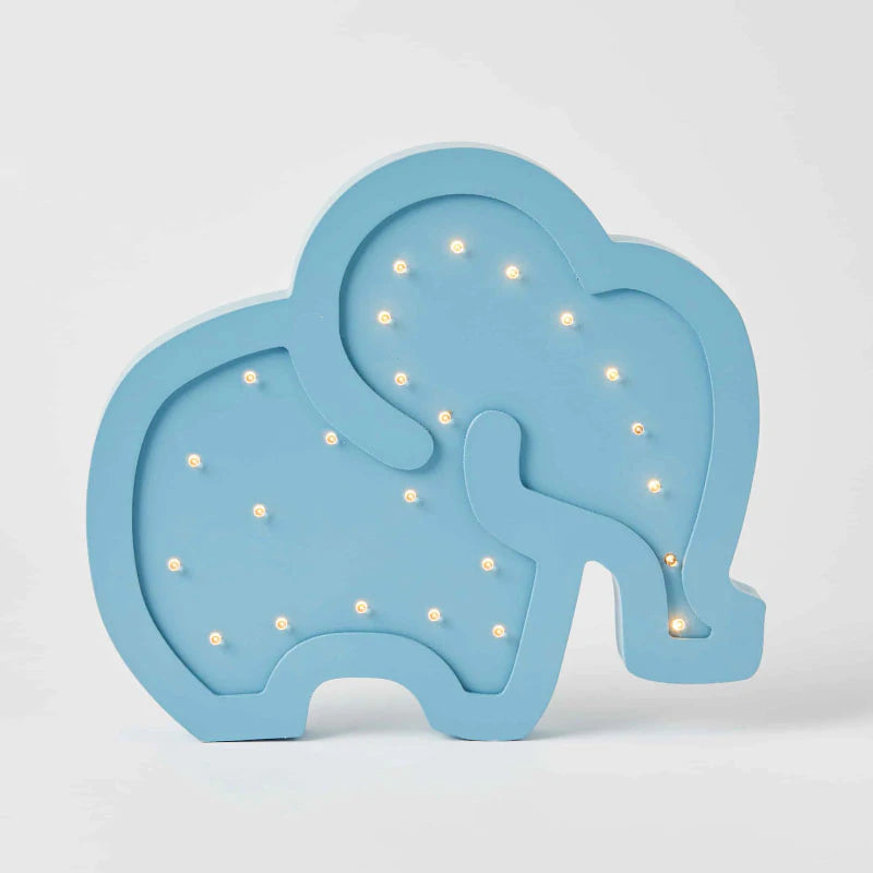 Handcrafted Wooden Elephant Lamp - Unique Home Decor & Night Light for Nursery, Living Room, or Bedroom | Eco-Friendly & Artistic Lighting by Pilbeam Living