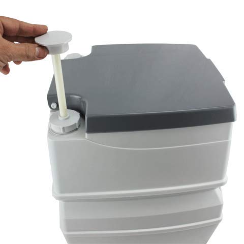Tuff Stuff Overland TS-TOILET-5 5 Gallon Portable Camping Toilet with Removable Holding Tank - Ideal for RV, Boating, Hiking & Outdoor Adventures