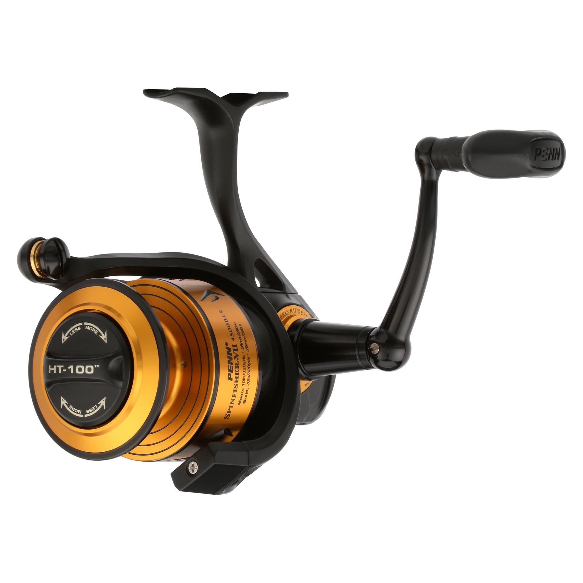 Penn Spinfisher VII Bailess Spinning Reel - Saltwater Fishing Reel for Surf, Pier & Offshore Fishing - Corrosion-Resistant with HT-100 Drag System