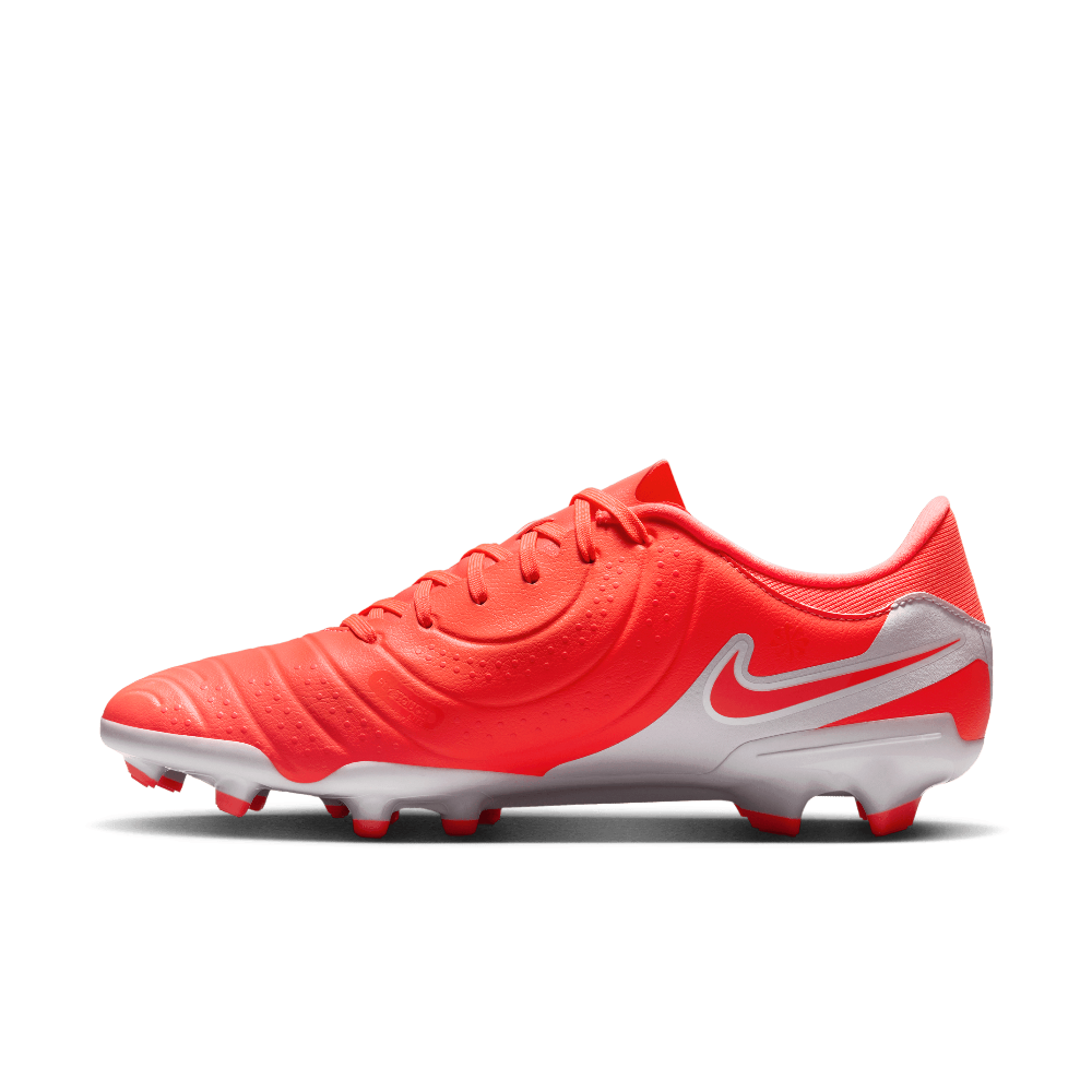 Nike Tiempo Legend 10 Academy FG/MG Soccer Cleats for Men - Hot Lava/White - Firm Ground & Multi-Ground Football Shoes - Perfect for Training & Match Play