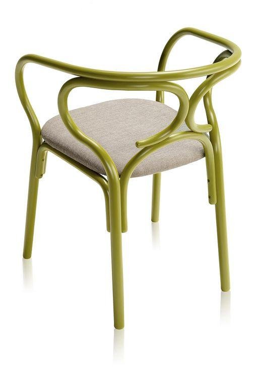 GTV Brezel Bentwood Armchair - Modern Wooden Dining Chair for Kitchen, Restaurant & Office - Ergonomic Design for Comfortable Seating