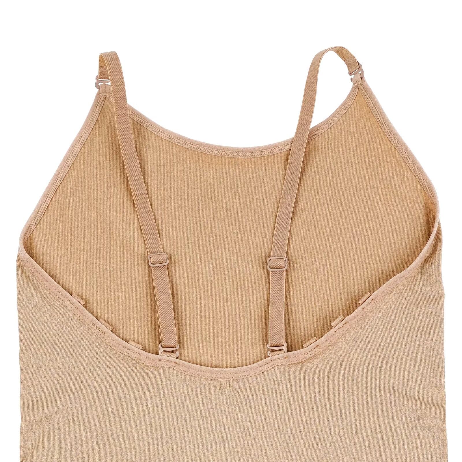 S.lemon Nude Camisole Ballet Leotard with Adjustable Straps - Seamless Dance Undergarment for Ballet, Yoga & Performance