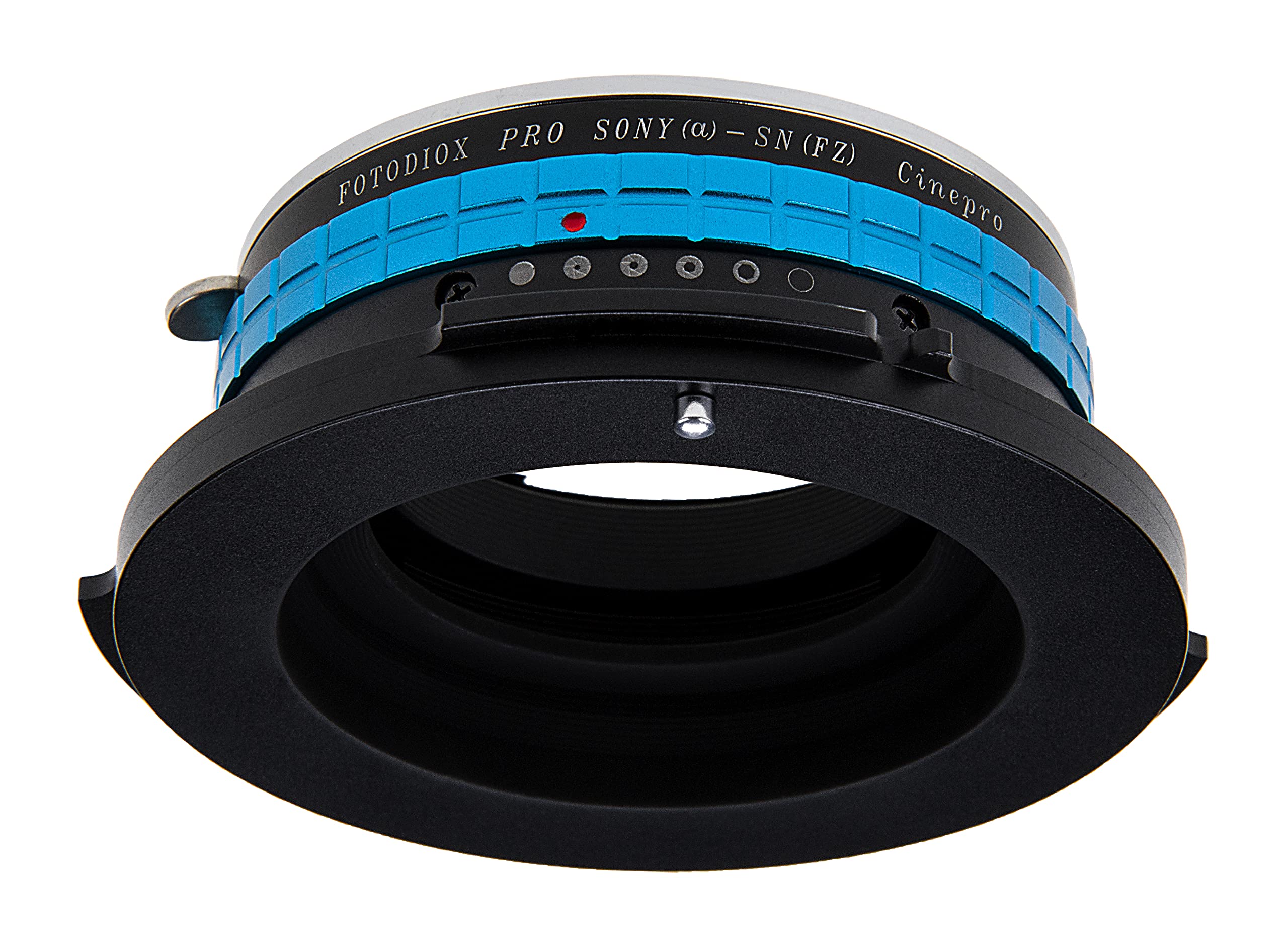 Fotodiox Pro Lens Mount Adapter - Sony Alpha to Sony FZ Mount Adapter for PMW-F3, F5, F55 Cameras | Built-in Aperture Control | Compatible with Sony A-Mount Lenses | Perfect for Cinematography & Professional Videography