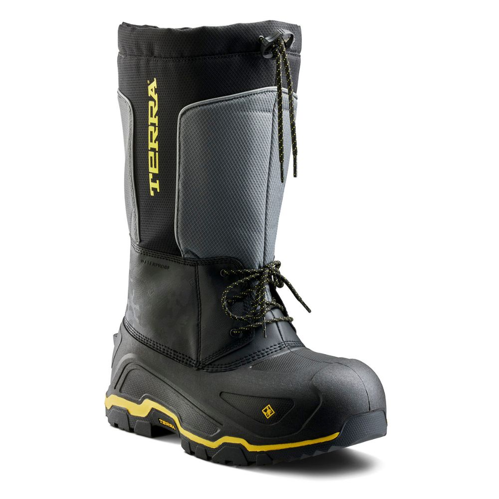Terra Stormbreaker Unisex Waterproof Winter Safety Boots with Composite Toe - TR0A839ABLK Black | Slip Resistant Work Boots for Construction, Hiking & Outdoor Activities