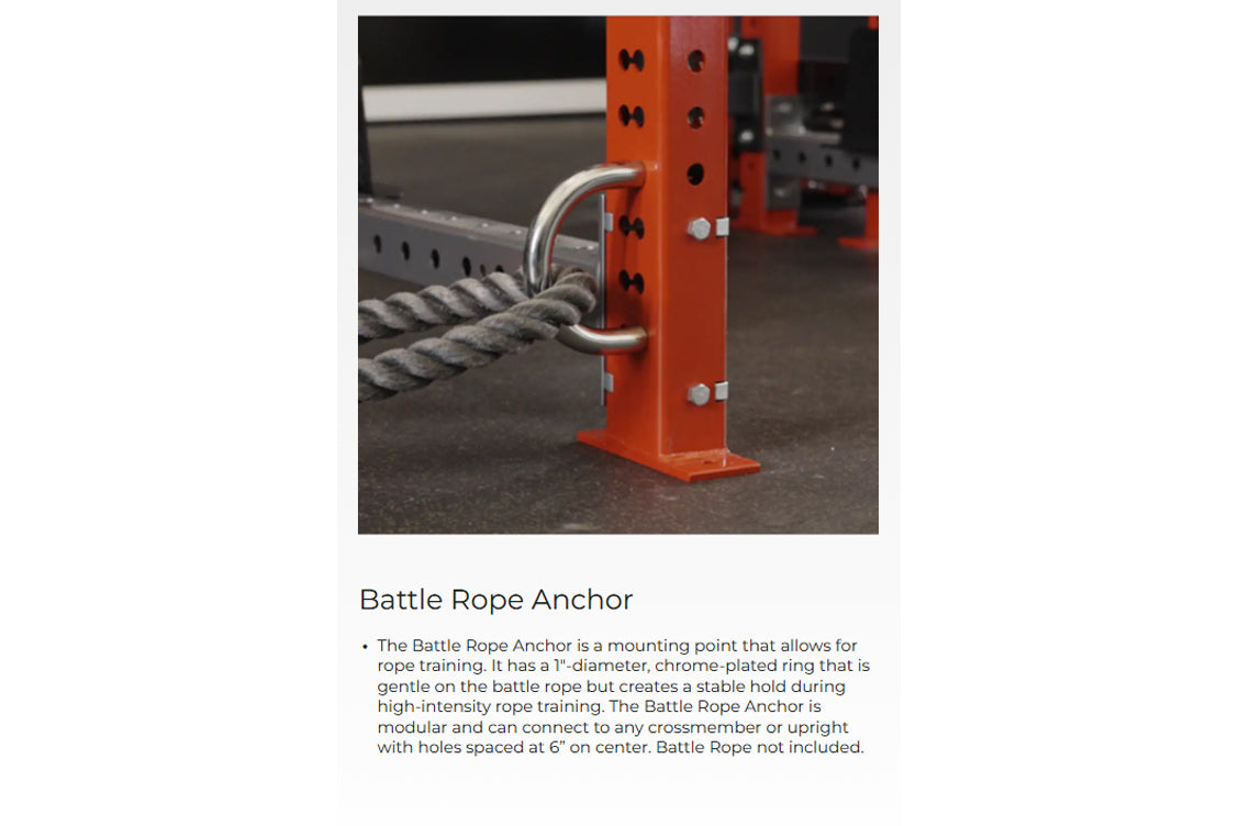 Hammer Strength Battle Rope Anchor Rack Attachment - Heavy Duty Gym Equipment for CrossFit & Functional Training - Perfect for Home Gyms & Commercial Fitness Centers