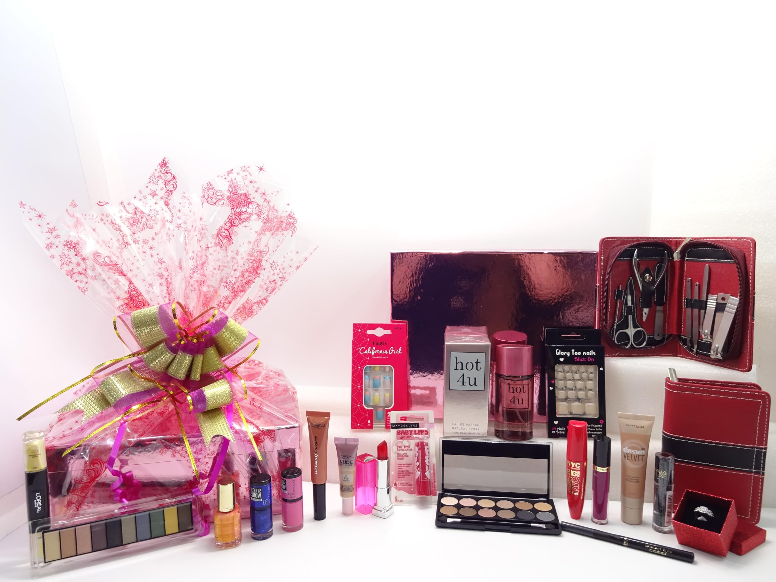 Luxury Beauty Gift Box Set - Premium Makeup Kit with Perfume, Nail Care Tools & Free Gifts (Foundation + Crystal Ring) - Perfect Birthday, Anniversary & Holiday Present for Women