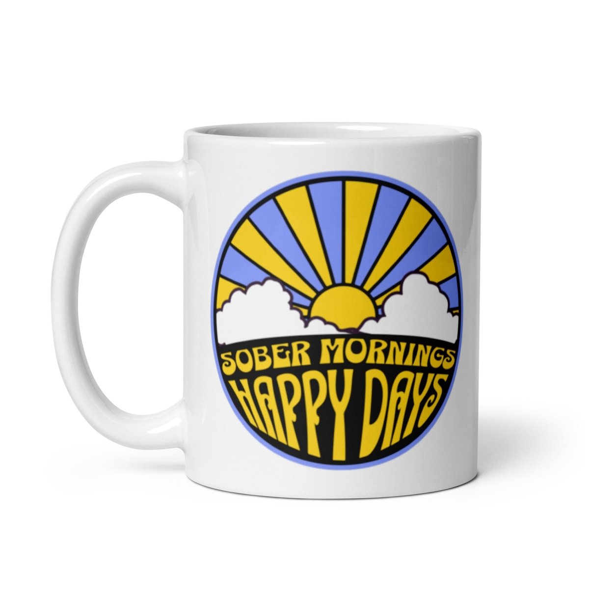 Empowering Sober Mornings Coffee Mug - Motivational Inspirational Cup for Recovery & Sobriety - Perfect for AA Meetings, Morning Coffee Rituals & Sober Living Gifts