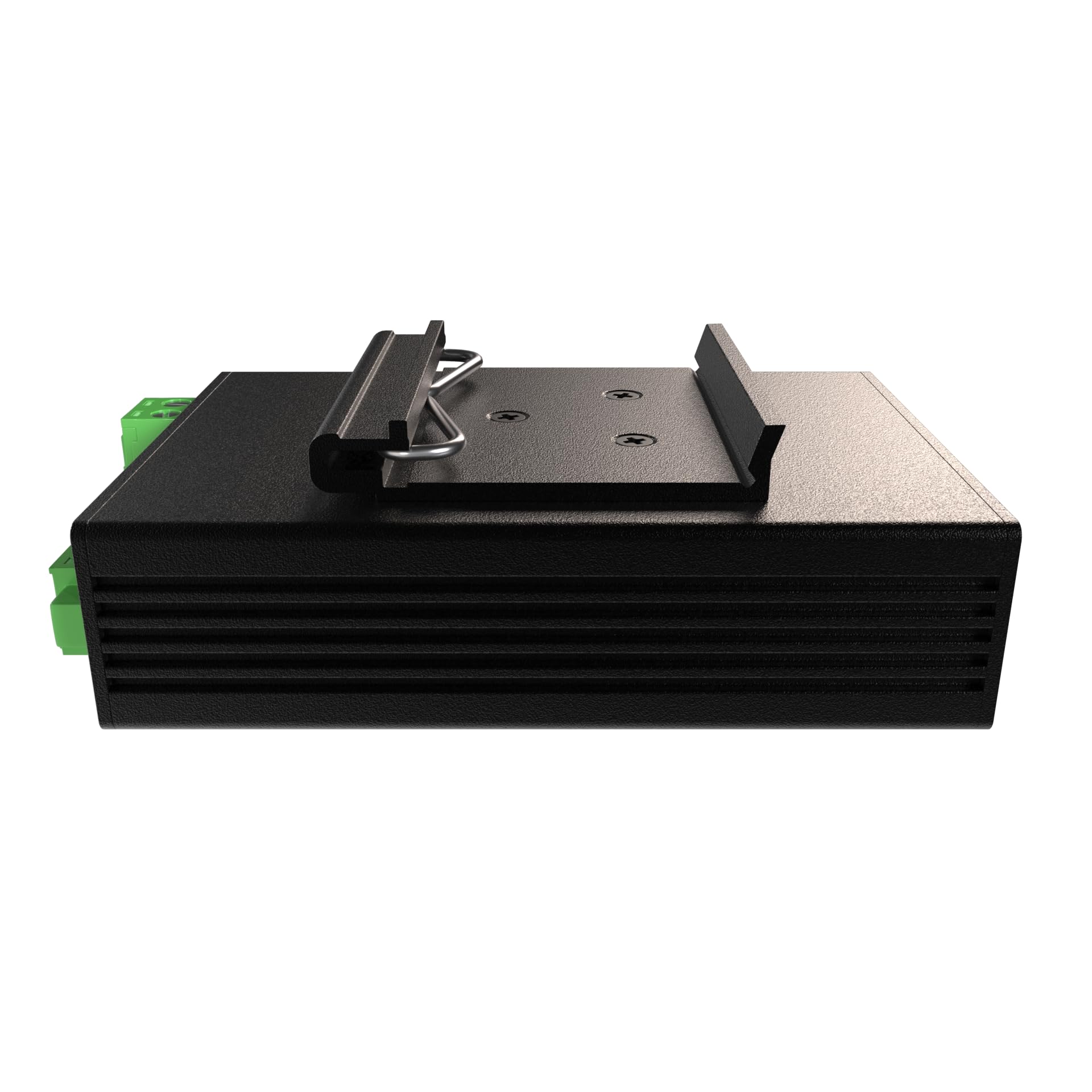 DIN-Rail Mount Ethernet Extender - 10/100 BaseT, 1000m (3280ft) Range Over 2-Wire/BNC, 12-24VDC, Plug & Play | Low Power, Compact Design for Industrial Automation, Security Systems & Remote Monitoring