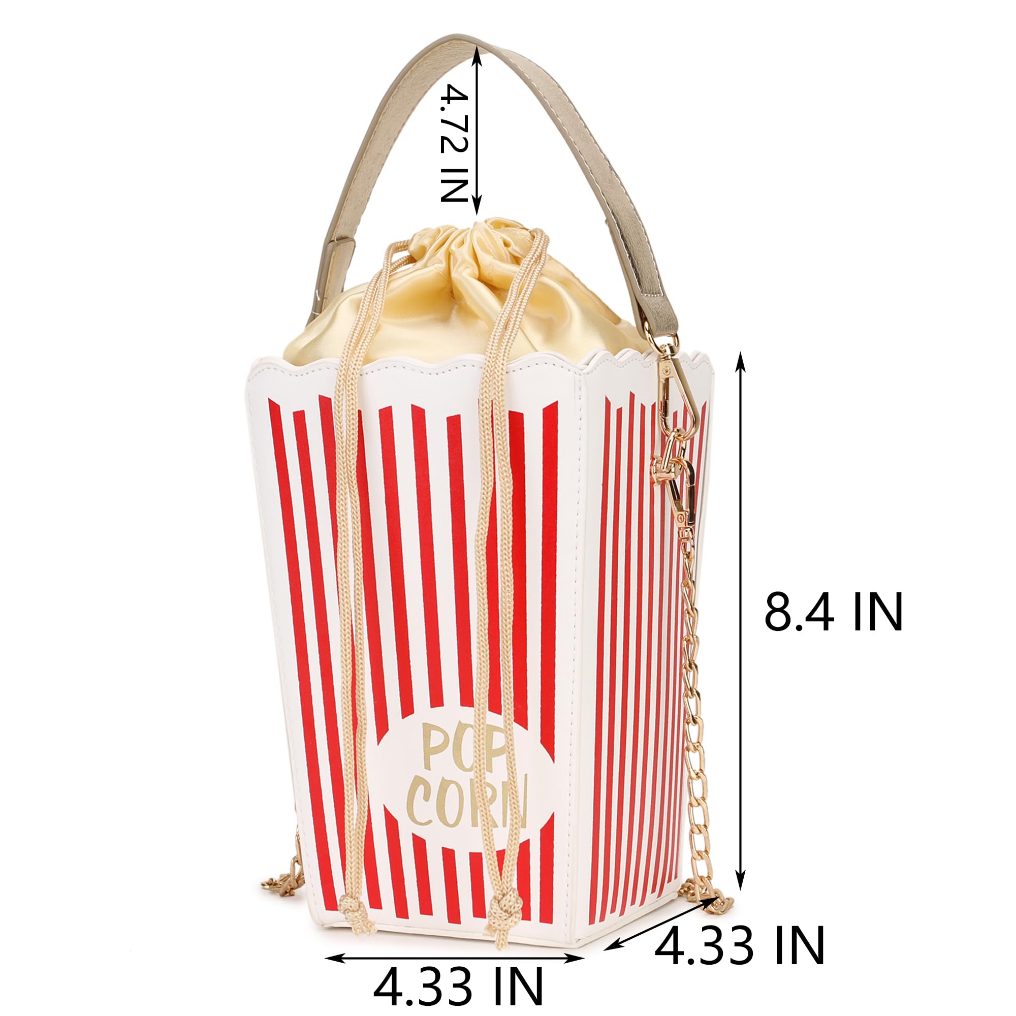Trendy Popcorn Box Style Crossbody Bag for Women - Fashionable Clutch, Shoulder Bag & Purse - Perfect for Parties, Date Nights & Casual Outings