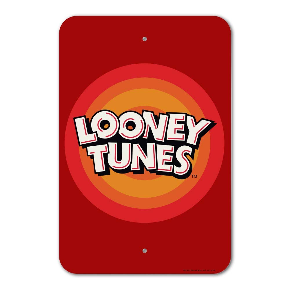 Looney Tunes Logo Wall Sign - Vintage Cartoon Decor for Home, Office & Business - Perfect for Gameroom, Man Cave & Pop Culture Collectors