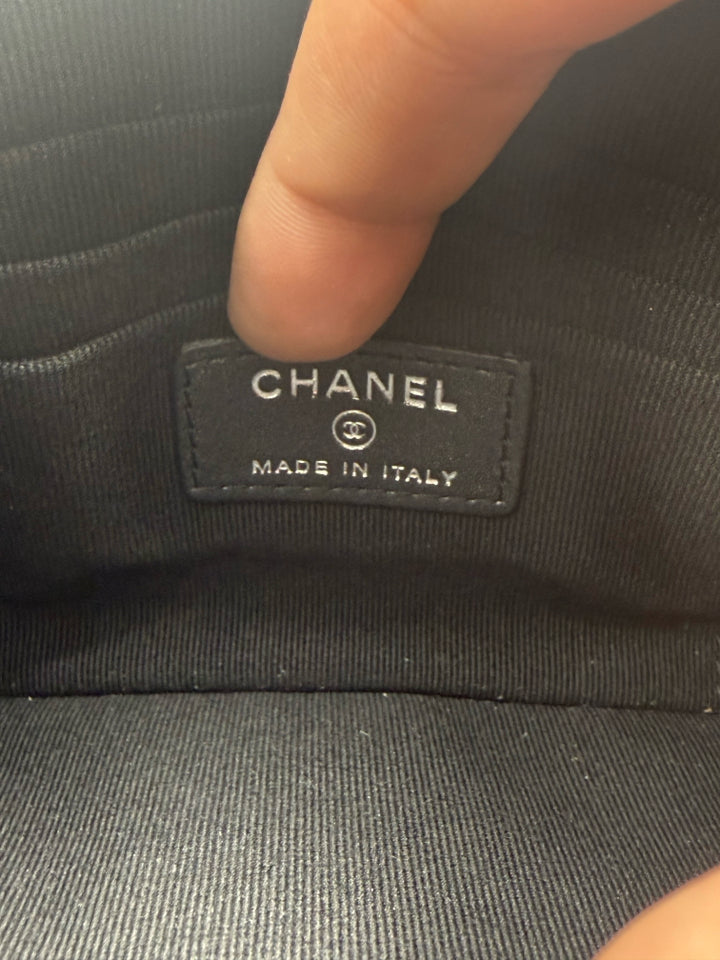 Chanel Lambskin Quilted Cosmetic Pouch - Luxury Leather Makeup Bag for Women, Travel Organizer & Everyday Essentials Case (Perfect for Travel, Gifts & Daily Use)