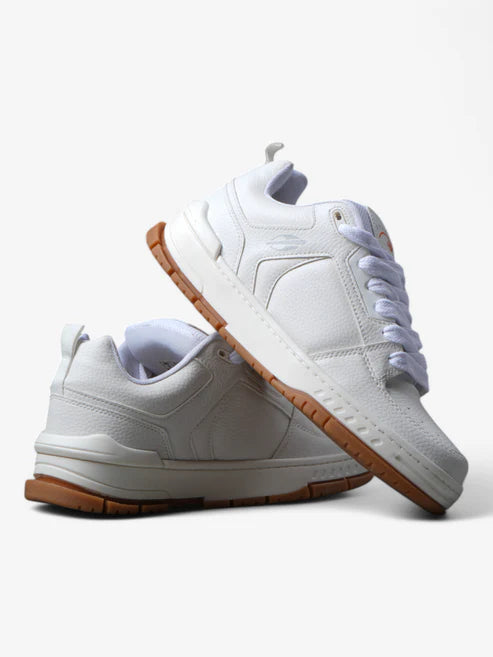 Mormaii Crest White Gum Women's Sneakers - Lightweight Comfortable Walking Shoes for Casual Wear & Outdoor Activities