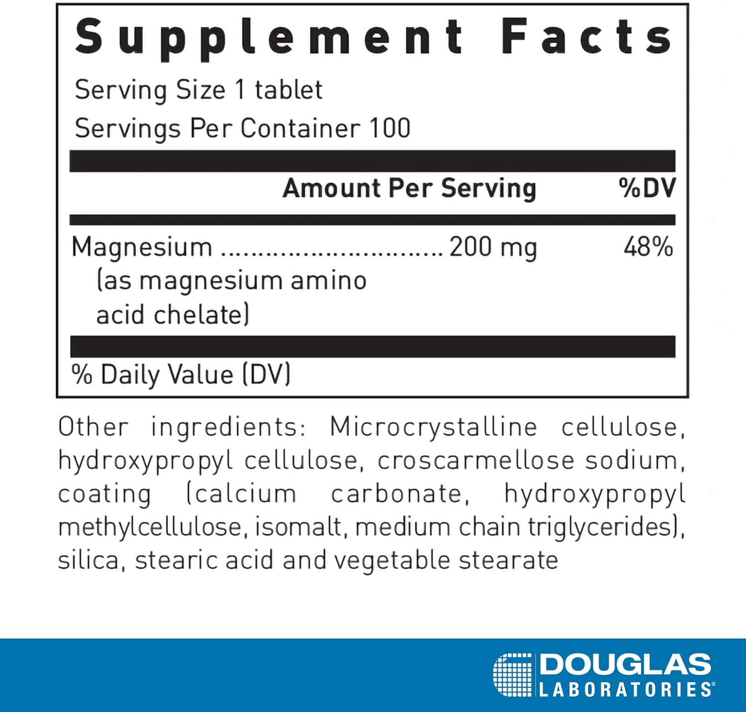 Douglas Labs Amino Mag 200™ - Premium Magnesium Amino Acid Chelate Supplement for Stress Relief, Muscle Recovery & Sleep Support - Ideal for Athletes, Fitness Enthusiasts & Busy Professionals