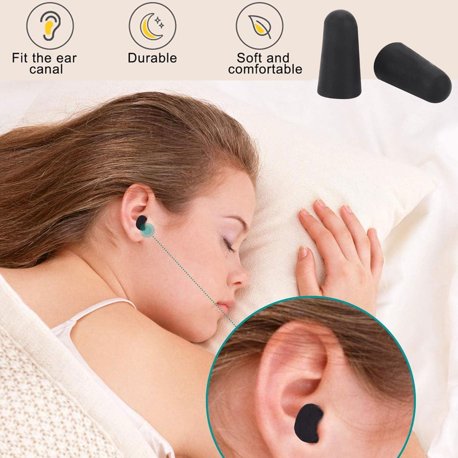 Clear Mini Suitcase Travel Kit with 100% Blackout Sleep Mask & Noise Cancelling Earplugs - Portable Sleeping Set for Men & Women - Perfect for Travel, Napping, Meditation & Office Use